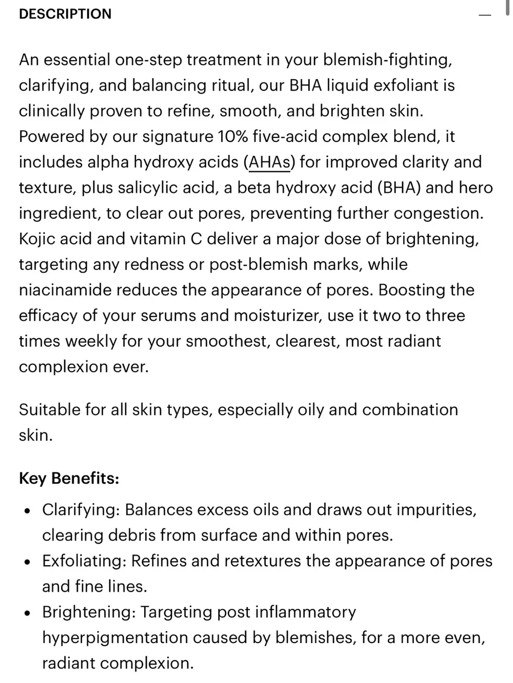 Glo skin beauty beta clarity exfoliant